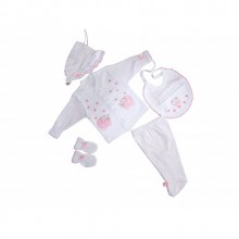 Sema Baby 5'li Premature Puanlı Set - Açık Pembe